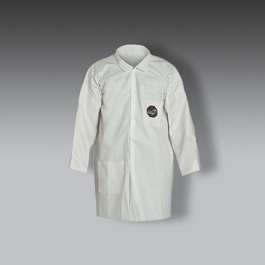 chalecos para la seguridad industrial dupont proshield 60 bata con cuello modelo ng212s marca tyvek