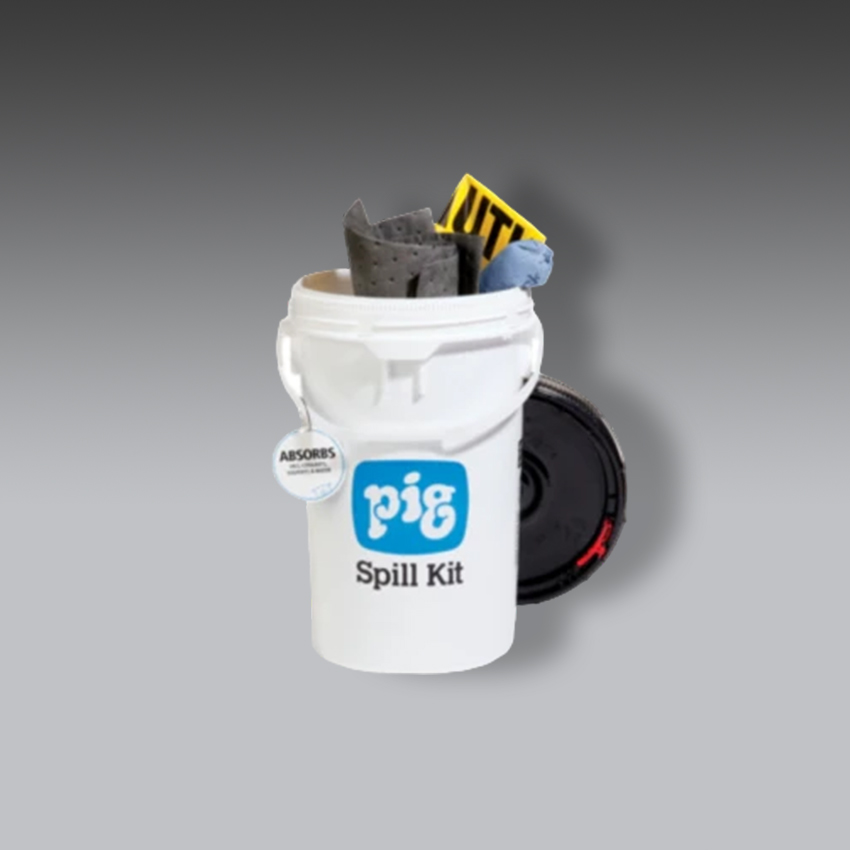 trajes para la seguridad industrial kit antiderrames pig en cubeta modelo kit213 marca pig