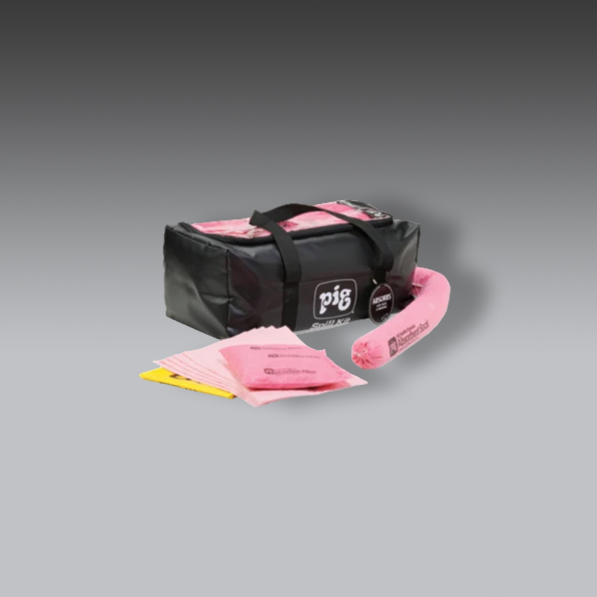 trajes para la seguridad industrial kit antiderrames pig hazmat en bolsa de lona modelo kit389 marca pig